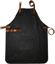 Custom Full Leather Apron - Black