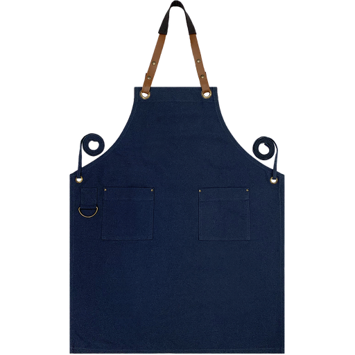 Custom Full Canvas Apron - Navy